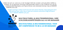 MMEHR Trainingskurs "Multikulturelle Kompetenzen für Führungskräfte im Personalwesen für die Arbeitswelt 4.0"